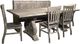 Vintage Furniture Harp 5-Piece Dining Table Set-0