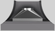 Vent-A-Hood® Designer Series 54" Gunsmoke Wall Mounted Range Hood-3