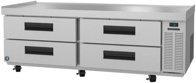 Hoshizaki 85" 21.1 Cu. Ft. Stainless Steel Two Section Chef Base Prep Table Refrigerator-0