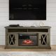 Jofran Inc. Telluride Driftwood 60" Fireplace with Logset-1