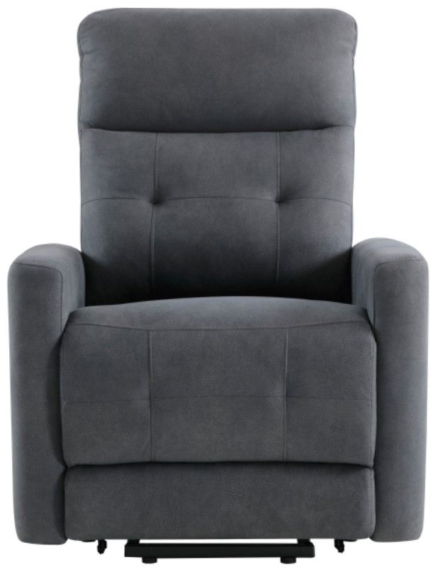 Homelegance® Wichita Dark Gray Power Lift Recliner with Massage and Heat-3