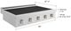 ZLINE Paramount 36" Satin Stainless Steel Induction Rangetop with 5-Element Cooktop-1