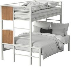 Intercon Midtown Youth White/Monarca Youth Twin Over Full Bunk Bed