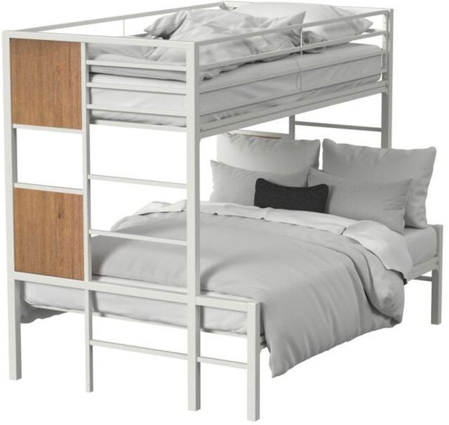 Intercon Midtown Youth White/Monarca Youth Twin Over Full Bunk Bed-0