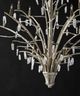 Currey & Company Raux Contemporary Silver Leaf/Natural Chandelier-2