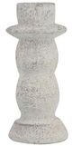 A & B Home Brown/White Tiered Cement Candle Holder-0