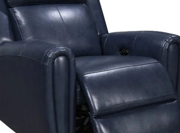 Leather Italia™ Cambria Jonathan Blue Power Glider Recliner-1