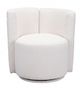 Zuo® Prague White Accent Chair-2