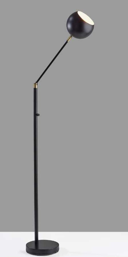 Adesso® Ashbury Black Floor Lamp-4