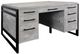 Martin Furniture Mason Concrete Double Pedestal Desk-0