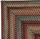 Capel Rugs Americana Black 4' x 6' Concentric Rectangle Rug-1