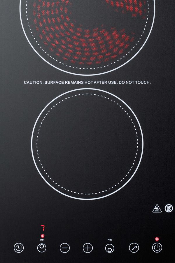 Summit® 12" Black Electric Cooktop-1
