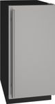 U-Line® 15" 90 lb. Stainless Solid Nugget Ice Maker-0