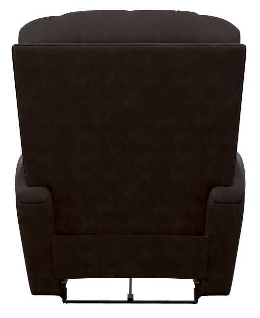 La-Z-Boy® Cassian Dark Chocolate Leather Power Wall Recliner with Headrest and Lumbar-4