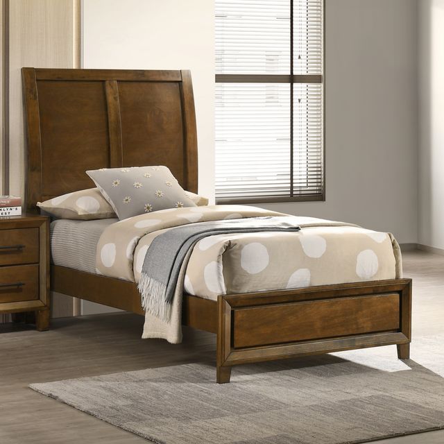 New Classic® Home Furnishings Ballard Walnut Twin Bed-0
