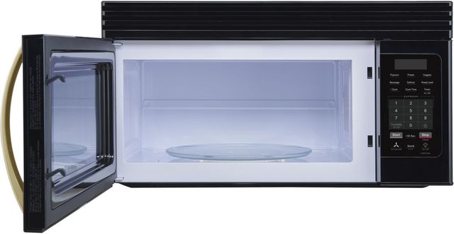 FORNO® Scalo Series Espresso 1.6 Cu. Ft. Fingerprint Resistant Black Over The Range Microwave -2