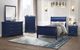 Global Furniture USA Charlie Blue Twin Panel Bed with LED-3