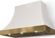 AGA Cascade 48" White Wall Mounted Range Hood with Polished Chrome Trim-0