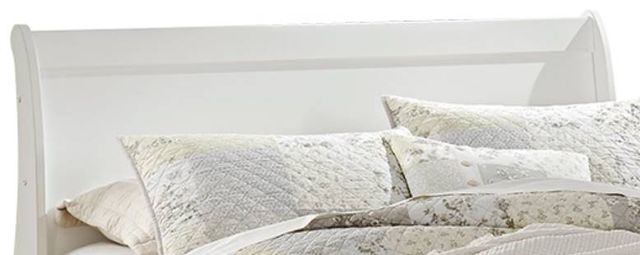 Signature Design by Ashley® Anarasia 4-Piece White Queen Sleigh Headboard Bedroom Set-1