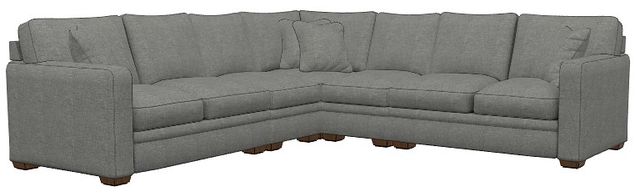 La-Z-Boy® Meyer 5-Piece Charcoal Sectional-0