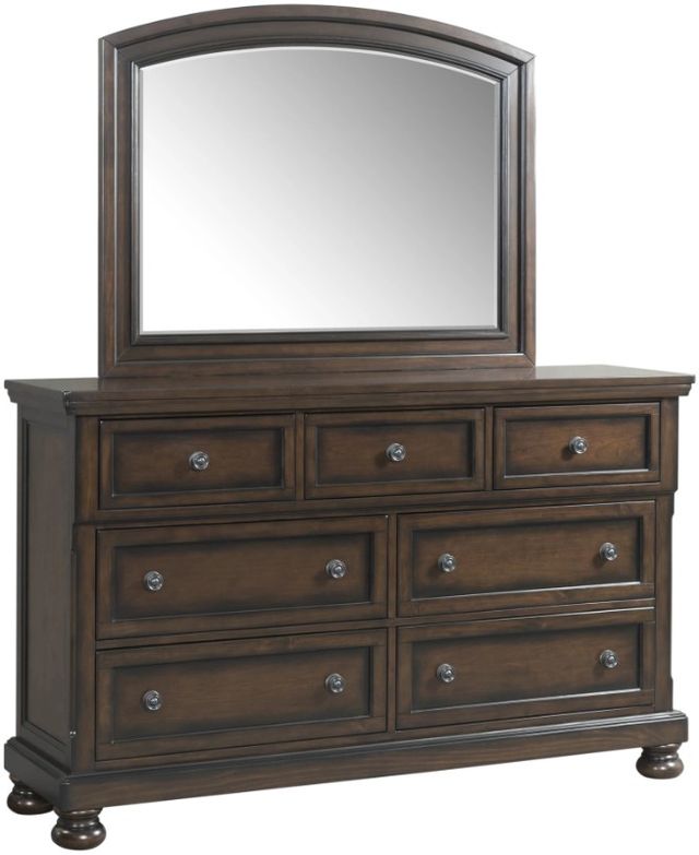 Elements International Kingston Walnut Dresser and Mirror-0