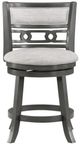 New Classic® Home Furnishings Gia Gray 29'' Swivel Bar Stool-2