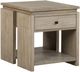 Magnussen Home® Conrad Stone Harbor Gray Rectangular End Table-0