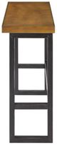 Powell® Haywood Brown Sofa Bar Table with Gunmetal Base-4