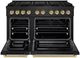 ZLINE Paramount Series Autograph Edition 48" Black Stainless Steel Pro Style Dual Fuel Range with Champagne Bronze Accents -1