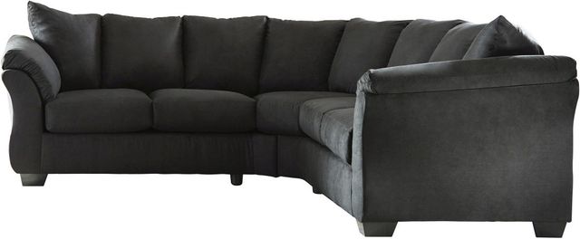 Signature Design by Ashley® Darcy 2-Piece Black Sectional-0