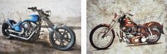 Classy Art 2-Piece 28" Hand Painted Textured Canvas Wall Art Set