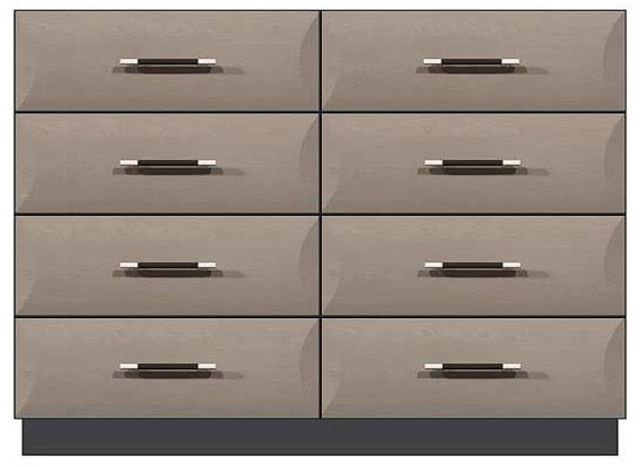 Country View Woodworking Customizable American Modern 56" 8-Drawer Solid Plinth Base Dresser-0