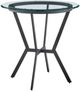 Armen Living Naomi Glass Top Bar Table with Black Metal Base -1