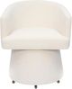 TOV Furniture Kristen Cream Rolling Desk Chair-3