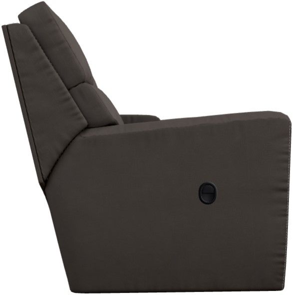 La-Z-Boy® Apollo Slate Leather Manual Reclining Loveseat with Console-2