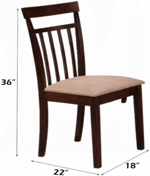 ACME Furniture Samuel 5-Piece Beige/Espresso Dining Set-3