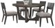 Liberty Furniture Cascade Falls 5-Piece Gray Mist/Satin Espresso Optional Pedestal Dining Set-0