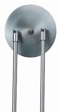 Cal® Lighting & Accessories Brushed Steel/Red Serpentine Light-2