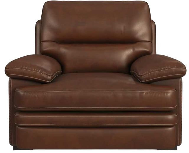 Flexsteel® David Leather Pecan Chair-2