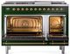 Ilve® Nostalgie II Series 48" Emerald Green Pro Style Dual Fuel Range-1