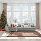 Intercon Baldwin Dalton Graphite Sofa-1