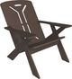 Unwasted® Long Pause Brown Plastic Outdoor Accent Chair-0