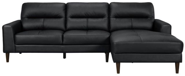 Homelegance® Lewes 2-Piece Black Right-Arm Facing Sectional and Chaise-2