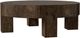 Four Hands Abaso Ebony Rustic Wormwood Oak Coffee Table-3