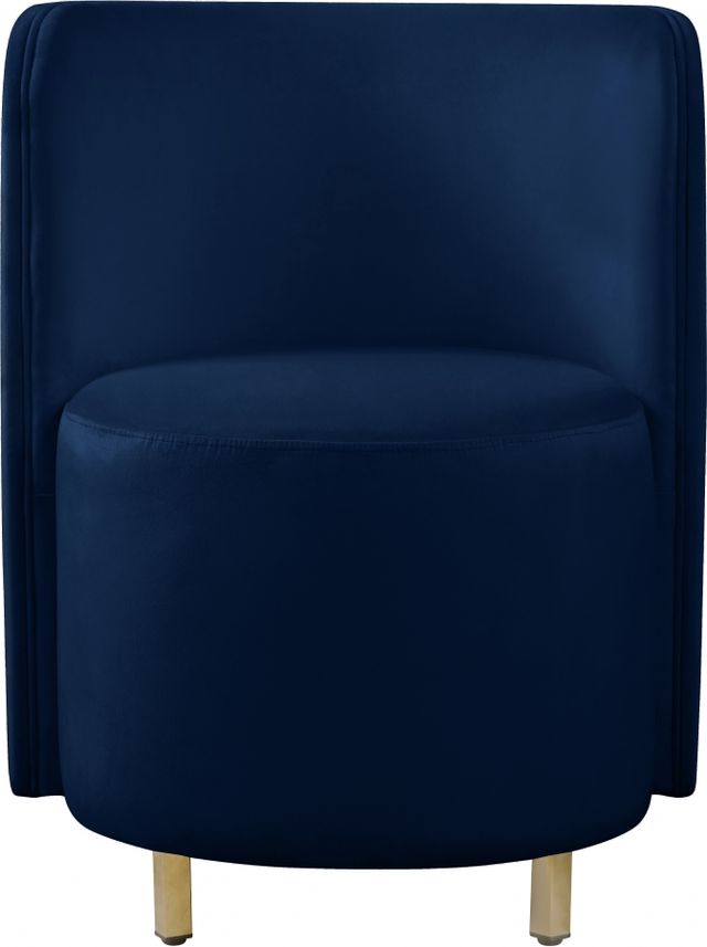 Meridian Furniture Rotunda Navy Velvet Chair-1