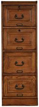 TEI Burnished Walnut 4-Drawer File Cabinet-0