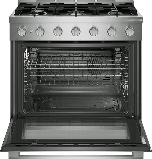 Bosch® 500 Series 36” Stainless Steel Pro Style Gas Range-1