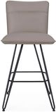 Modus Furniture Crossroads Demi Matte Black/Taupe Swivel Counter Stool-2