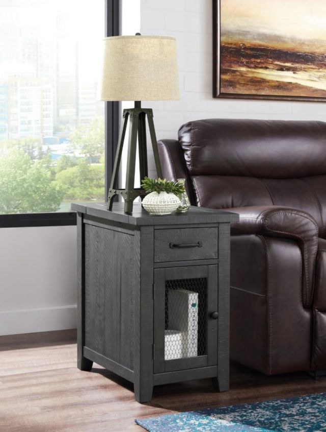 Martin Svensson Rustic Gray Chairside Table-1