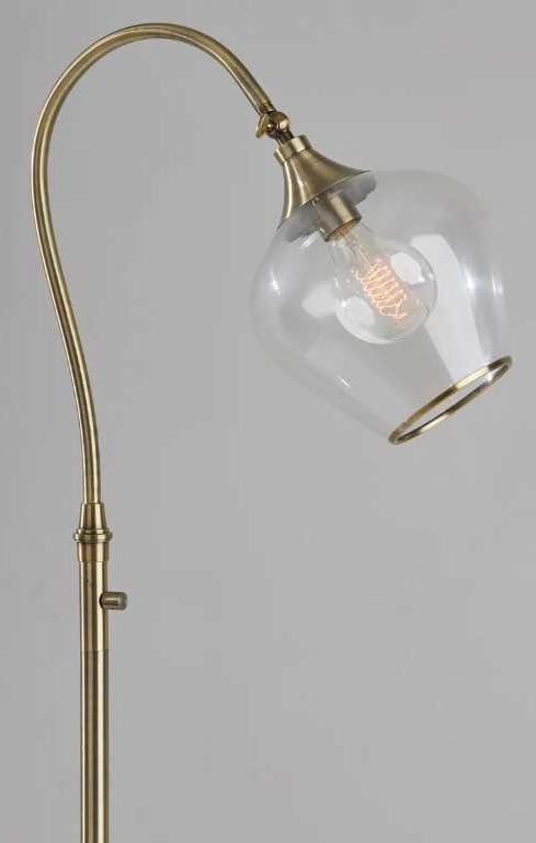 Adesso® Bradford Antique Brass Floor Lamp-2